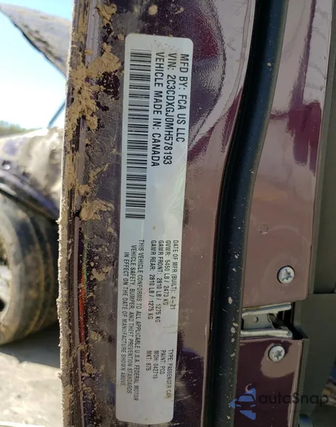 2021 Dodge Charger Scat Pack from USA, damaged, VIN 2C3CDXGJ0MH578193